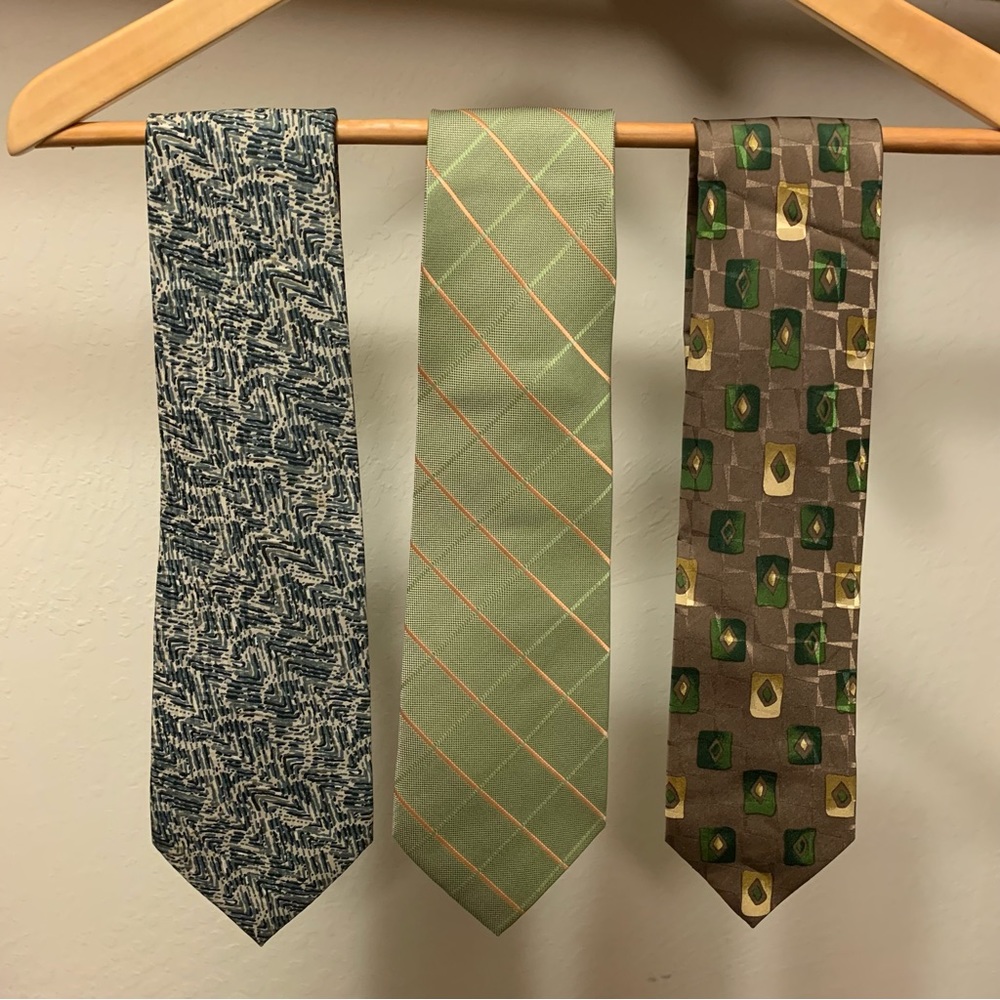 Vintage Ties - Green/Brown Lot